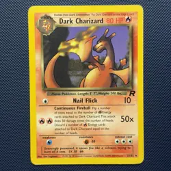 Pokemon Vintage Non-Holo Rare Dark Charizard 21/82 Team Rocket WotC 2000 - Image 1