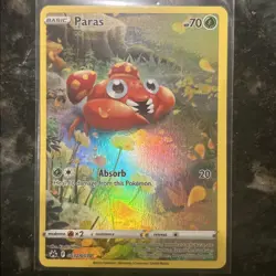 Paras GG32/GG70 Ultra Rare Full Art Crown Zenith: Galarian Gallery Pokemon NM - Image 1