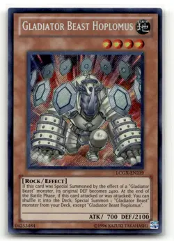 Gladiator Beast Hoplomus LCGX-EN239 Unlimited Secret Rare Legendary Collection 2 - Image 1