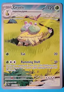 Grotle 164/162 Temporal Forces Pokemon Pokemon TCG Illustration Rare IR - Image 1