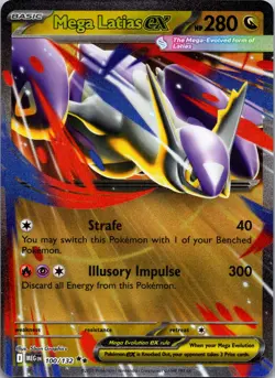 Mega Latias ex 100/132 ME01: Mega Evolution NM Pokemon TCG - Image 1