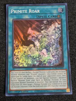Yugioh Primite Roar ROTA-EN059 Super Rare 1st Ed NM - Image 1
