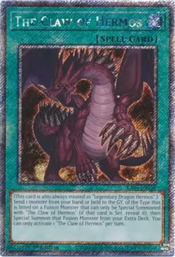Yugioh! The Claw of Hermos - RA04-EN256 - Platinum Secret Rare - 1st Edition Nea - Image 1