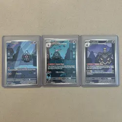 Pokemon Duskull Dusclops Dusknoir 068,069,070 Shrouded Fable Illustration Rare - Image 1