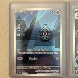 Pokemon Duskull Dusclops Dusknoir 068,069,070 Shrouded Fable Illustration Rare - Image 2