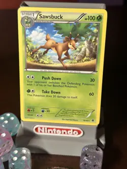 Pokemon TCG Sawsbuck 16/98 And Deerling 8/124 - Image 2