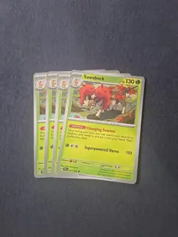 x4 Sawsbuck - 017/162 - Uncommon Pokemon SV05 Temporal Forces M/NM - Image 1