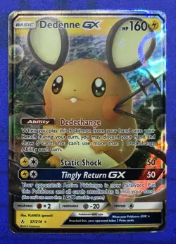 Dedenne GX – Pokemon TCG Unbroken Bonds 57/214 Ultra Rare NM (SKU 1-4) - Image 1