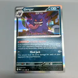 Pokemon Gengar 050/088 Rare Holo Stage 2 130 HP Mind Jack 10+ Ghost - Image 1