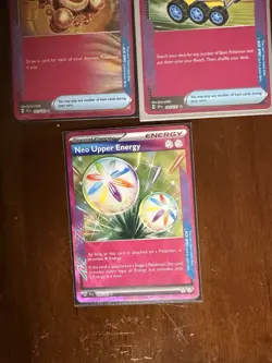 Neo Upper Energy ACE SPEC Rare Full Art Lot Pokemon NM Mint Sleeved Lot Of 5 - Image 5