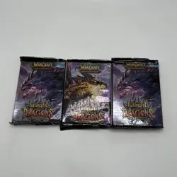 3x World Of Warcraft Twilight of the Dragons Worldbreaker Booster Pack Unweighed - Image 1