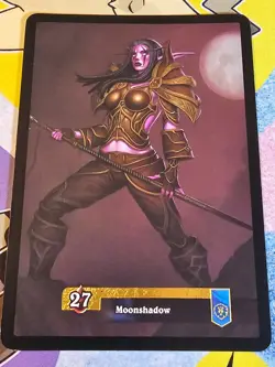 Moonshadow World of Warcraft TCG Heroes Azeroth Oversized Card #6 - Image 1