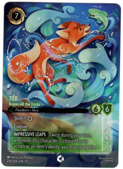 Disney Lorcana Tod Knows All the Tricks ENCHANTED Winterspell 230 English - Image 1