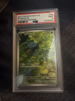 PSA 9 Bulbasaur 166/165 Scarlet & Violet 151 Holo Pokemon TCG - Image 1