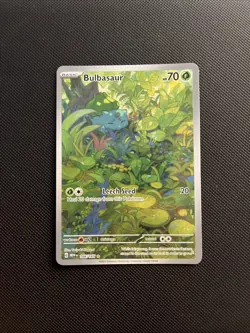 Bulbasaur 166/165 Scarlet Violet 151 Bear Mint Raw Card Pokemon TCG - Image 1