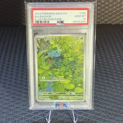 Bulbasaur 166/165 Sv: Scarlet & Violet 151 Holo PSA 10 Pokemon TCG - Image 1