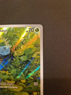 Pokemon TCG Bulbasaur Holo Card 166/165 SV Scarlet & Violet 151 English Edition - Image 3