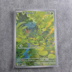 Pokemon TCG Bulbasaur 166/165 Scarlet And Violet 151 Illustration Rare - Image 1