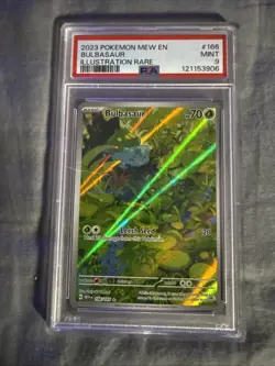 Pokemon TCG Bulbasaur Scarlet & Violet-151 166/165 Holo IR - PSA9 Free Shipping - Image 1