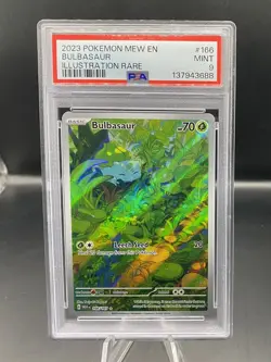 Pokemon TCG Bulbasaur Scarlet & Violet-151 166/165 Holo PSA 9 - Image 1