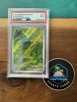 Pokemon TCG Bulbasaur 166/165 Scarlet & Violet 151 Illustration Rare PSA 9 - Image 1
