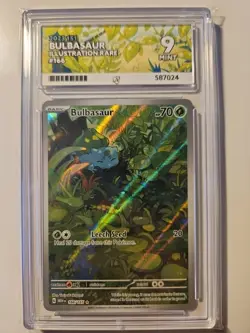 Pokemon TCG Bulbasaur Scarlet Violet 151 Illustration Card 166/165 ACE 9 - Image 1