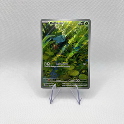 Pokemon TCG Bulbasaur Scarlet & Violet 151 Art Rare Card 166/165 - Image 1