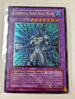 Yu-Gi-Oh Elemental Hero Aqua Neos 1st Edition POTD-EN031 - Image 1