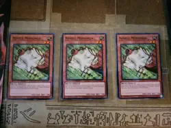 YUGIOH TCG 3X NIMBLE MOMONGA EGO1-EN007 COMMON 1ST EDITION NM - Image 1