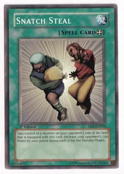 Snatch Steal - SD1-EN010 - Common - 1st Edition x1 Lightly Played - Image 1