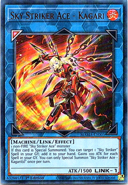 Sky Striker Ace - Kagari MAMA-EN005 YU-Gi-Oh! Near Mint 1st Edition - Image 1