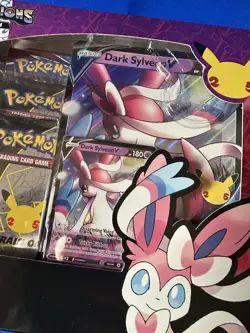 Pokemon TCG Celebrations 25th Anniversary Dark Sylveon V Collection Box Sealed - Image 4
