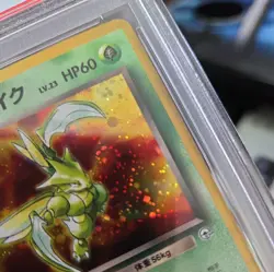 1998 Pokemon Japanese Gym Heroes Rocket’s Scyther Holo PSA 9 Vintage Swirl - Image 4