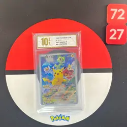 PTCG Pokemon Card Pikachu PROMO Gem Pack SV-P-004/SV-P Chinese Grade10 - Image 1