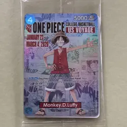 Bandai Namco Monkey.D.Luffy P-055 One Piece CCG US Voyage Promo Card - Image 1