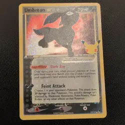 Umbreon Gold Star 17/17 Celebrations: Classic Collection Pokemon Card NM/MT - Image 3