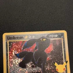 Umbreon Gold Star 17/17 Celebrations: Classic Collection Pokemon Card NM/MT - Image 5