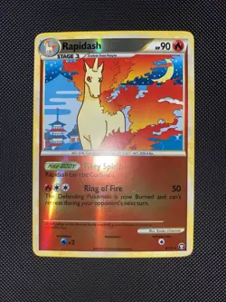 Rapidash 8/102 Reverse Holo - 2010 Triumphant Pokemon Card TCG - LP - Image 2