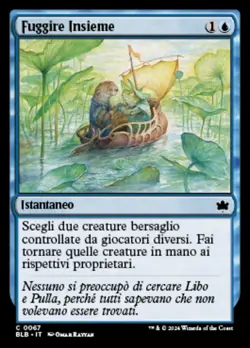 MTG RUN AWAY TOGETHER FOIL ITALIAN EXC - FUGGIRE INSIEME 67 - BLB - MAGIC - Image 1