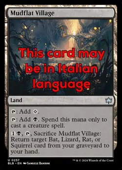 MTG MUDFLAT VILLAGE FOIL EXC - BORGO FANGOPIANO 257 - BLB - MAGIC - Image 1