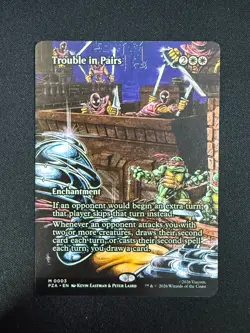 Trouble in Pairs BORDERLESS - TMNT (Magic) NM - Image 1