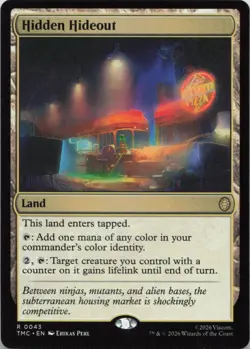 Hidden Hideout R Commander: Teenage Mutant Ninja Turtles 43 NM MTG - Image 1