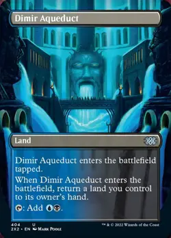 Foil Borderless Dimir Aqueduct 404no - Uncommon Double Masters 2022 - Image 1