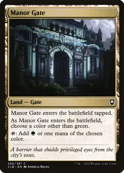 Manor Gate (EX/NM) Land MTG Discount: 5+ Magic Singles - Image 1