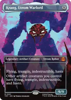 MTG - [TMT - 221] Krang, Utrom Warlord (Borderless) Foil Teenage Mutant Ninja... - Image 1