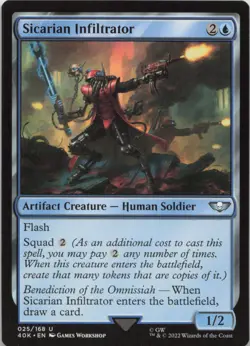 Sicarian Infiltrator U Universes Beyond: Warhammer 40,000 25 - LP MTG - Image 1