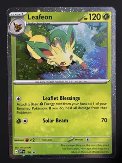 2x SWIRL Leafeon - Cosmos Holo 🌀 NM - SV: Scarlet & Violet Promo Pokemon #170 - Image 2