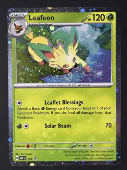 2x SWIRL Leafeon - Cosmos Holo 🌀 NM - SV: Scarlet & Violet Promo Pokemon #170 - Image 5