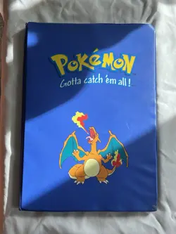 Vintage Pokemon Charizard Binder Blue A4 9 Pocket Toysite 1999 RARE - Image 1