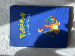 Vintage Pokemon Charizard Binder Blue A4 9 Pocket Toysite 1999 RARE - Image 2